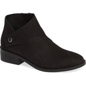 Eileen Fisher Billie Black Nubuck Suede Bootie Size 9